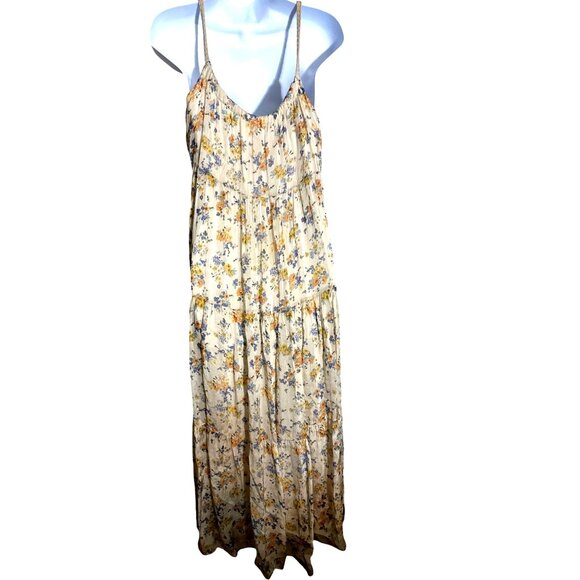 Elegant Italian Floral Maxi Dress Elena Baldi Small Whimsy Coquette Romantic - Picture 8 of 12